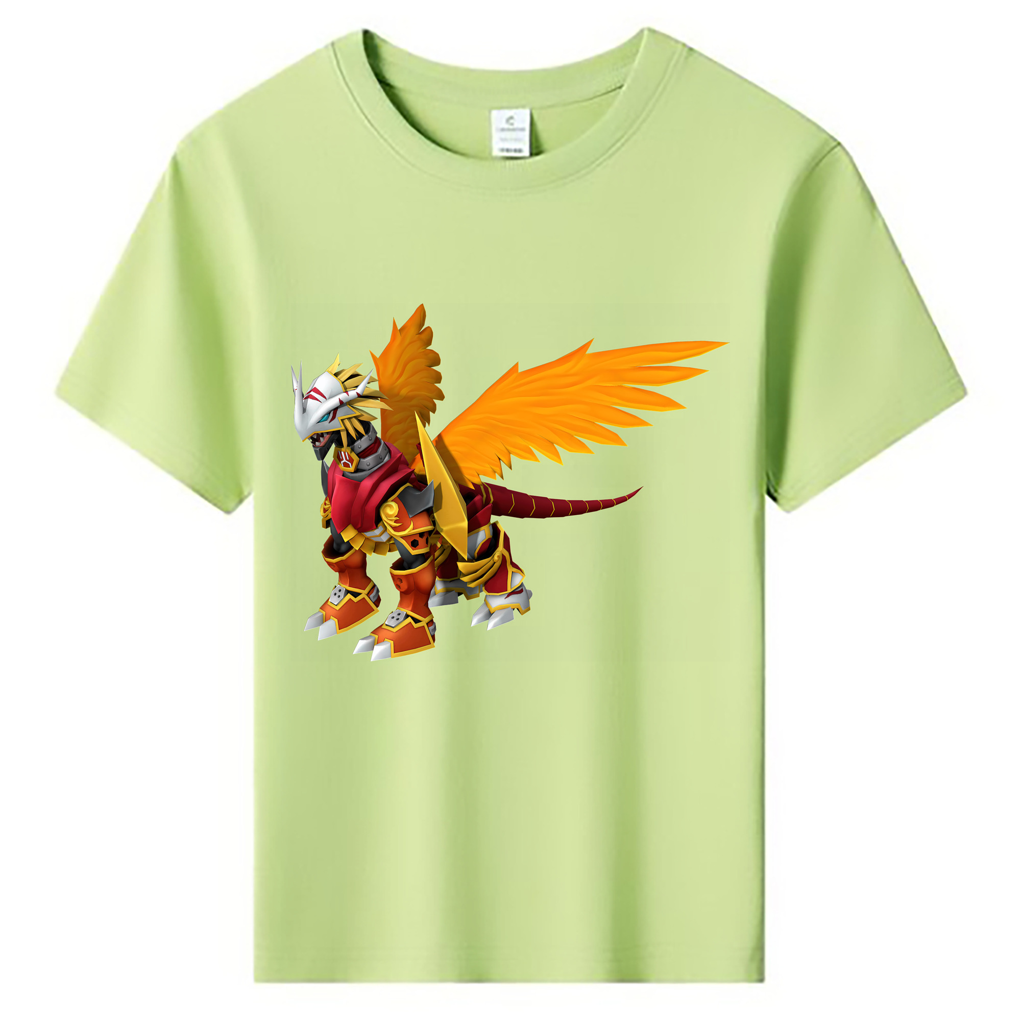 （画像用） Digimon デジタルモンスター/デジモン 綿100％キッズTシャツ（フロントプリント）